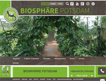 Tablet Screenshot of biosphaere-potsdam.de